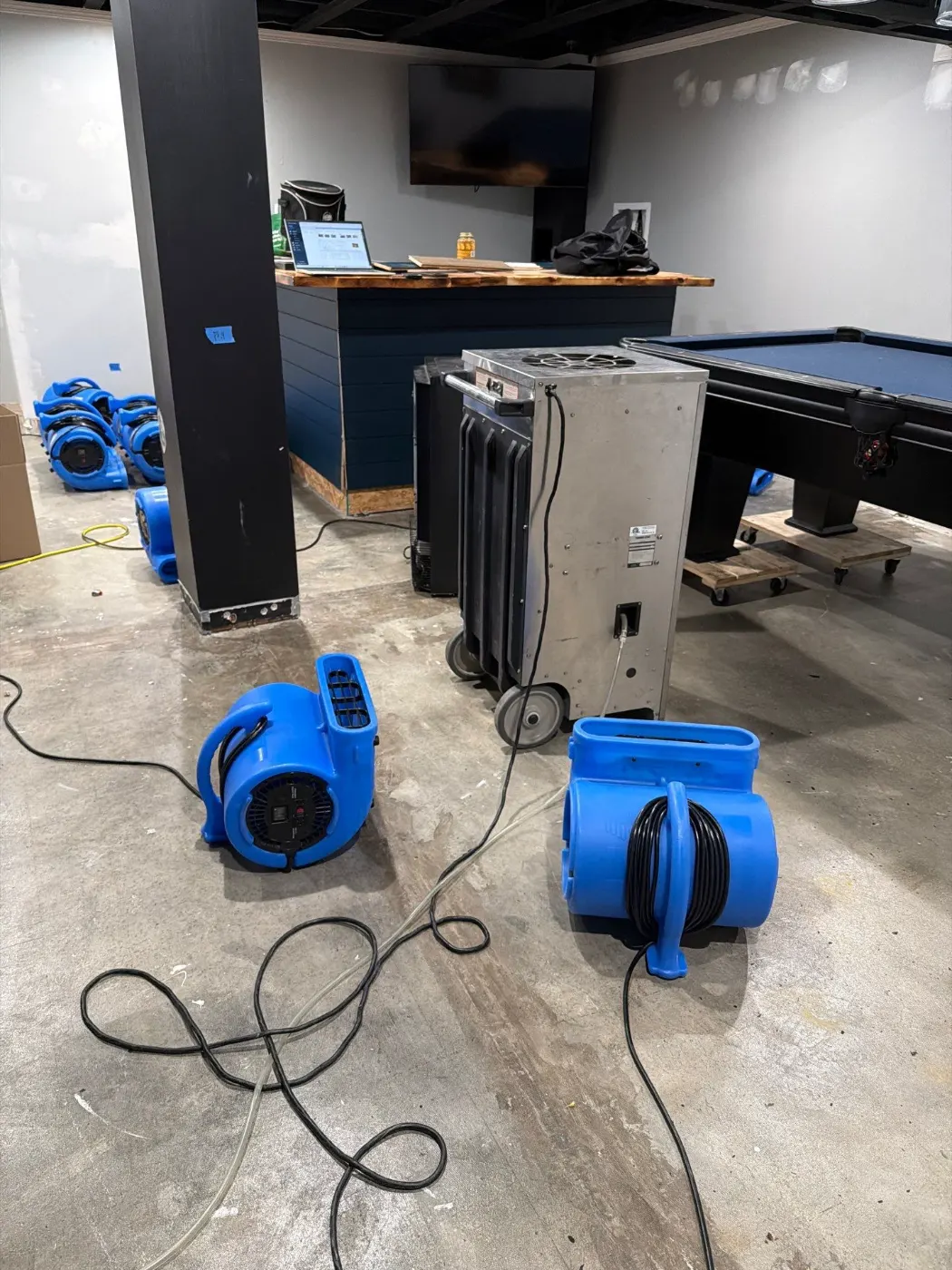 Large-scale water extraction in Stonybrook business space