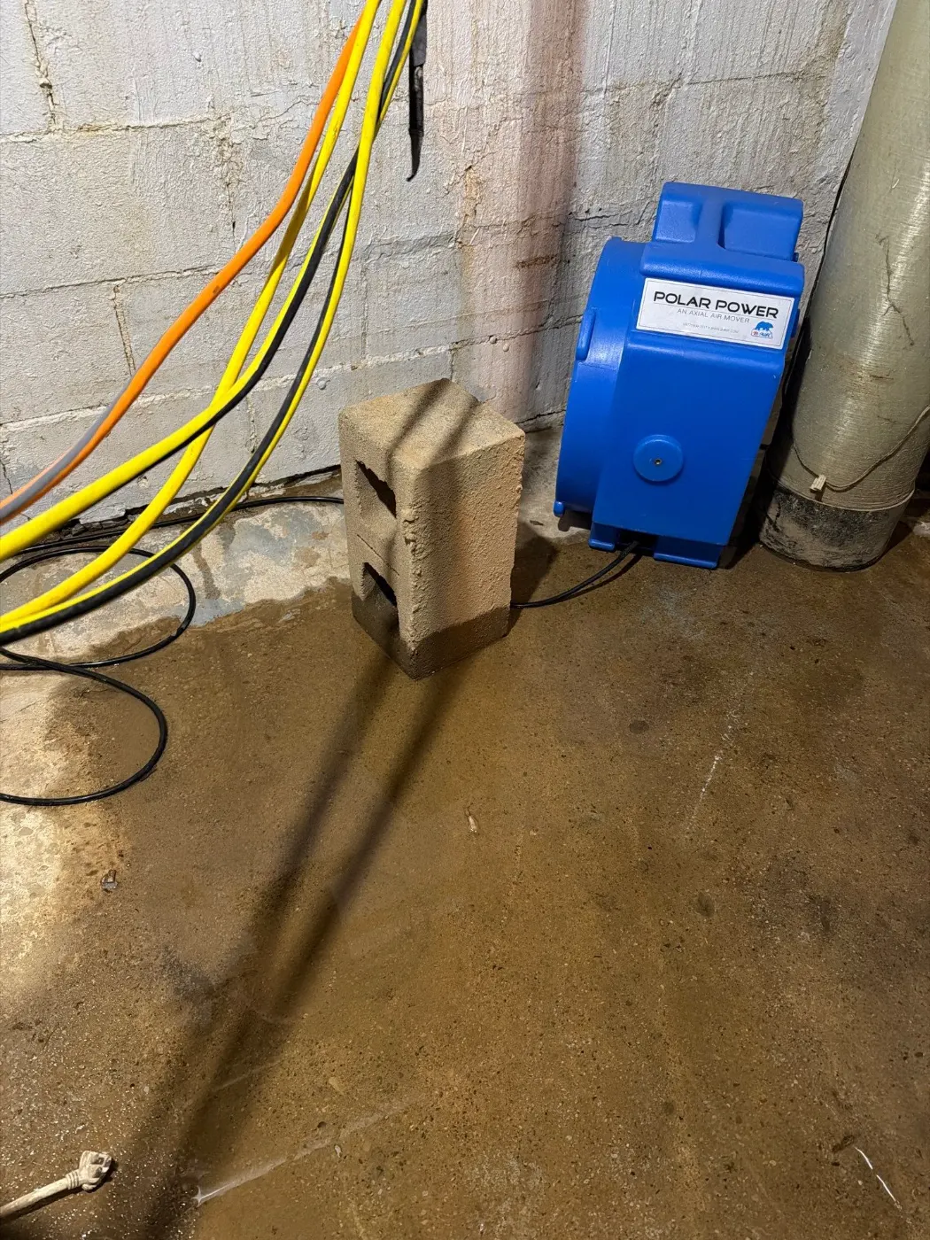 Basement water extraction in Stonybrook Indiana home